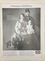 Vintage 1969 Texaco Sky Chief  Print Ad A Message To Jack Benny From The... - $5.49