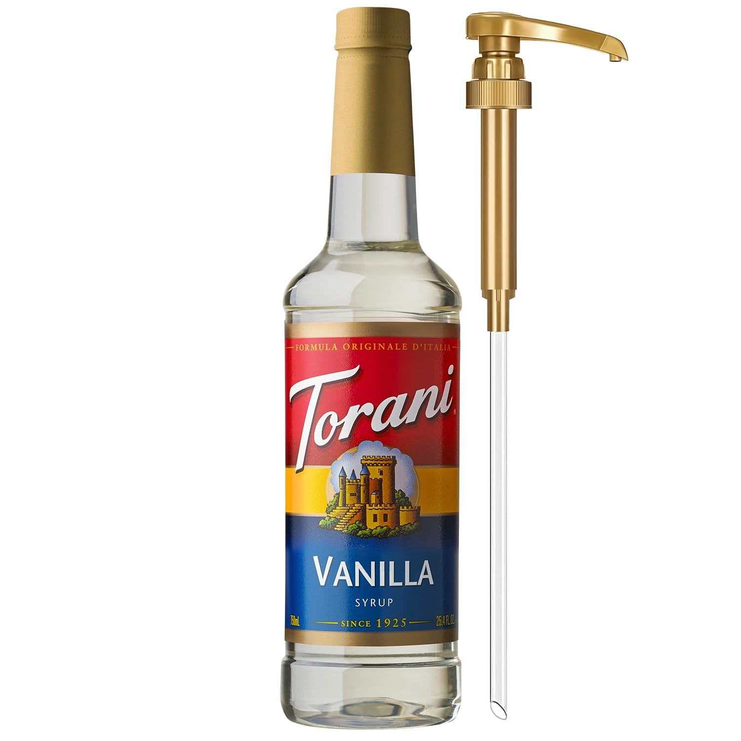 Torani Coffee Syrup, Vanilla Flavored Syrup For Drinks, Pump, 25.4 Fl Oz - $44.92