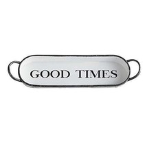 Good Times BMR239 Oval Rustic Metal Serving Tray 20 x 6.5 - £30.16 GBP