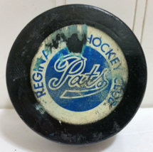 Vintage Regina Pats Hockey Club Hockey Puck Rare Game Used Puck Canada - £76.96 GBP