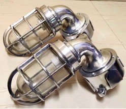 Nautical Marine Cargo Ship 90 Degree Aluminium PAULUHN wall light 2 PC - $182.74