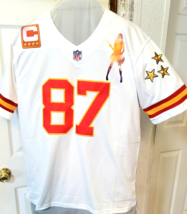 T Swiftie KC 87 Football Custom Jersey Theme ( 13 ) Necklace White/Red S... - $83.22