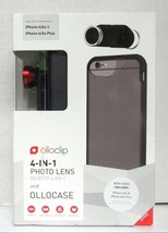 Olloclip 4-in-1 Photo Lens &amp; Ollocase for Apple iPhone 6/6s &amp; 6/6s Plus - RED/BK - £18.67 GBP