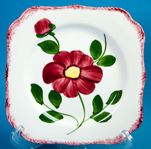 Blue Ridge Southern Pottery Nocturne (Colonial) Red 6-5/8&quot; Square Plates - £3.90 GBP