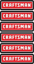 (6) 1&quot; x 3.38&quot;  Replacement CRAFTSMAN Toolbox Logo Decals American Made - £7.02 GBP