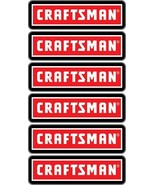 (6) 1&quot; x 3.38&quot;  Replacement CRAFTSMAN Toolbox Logo Decals American Made - £7.19 GBP