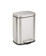 5 Liter / 1.3 Gallon Soft-Close, Smudge Resistant Trash Can with Foot Pedal - $39.95