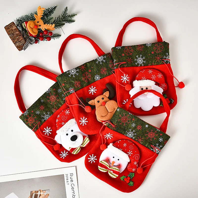 Sporting 2022 New Christmas  Santa Sack Children Xmas Gifts Candy Stocking Bag E - £23.89 GBP