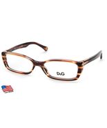 NEW D&amp;G Dolce&amp; Gabbana DG 1219 1572 Brown EYEGLASSES GLASSES 51-15-135 B... - $73.49