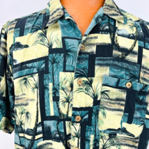 Paradise Cove Hawaiian Aloha Large Shirt Palm Trees Island Coconut Button - $29.99