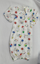 Carters 90&#39;s Newborn 0-3 11 Lbs Bear Balloon Sleeper Gown Primary Colors... - £13.91 GBP