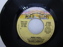 Michael Sembello - Maniac 7&quot; VG+ 812 516-7 Casablanca 1983 USA Vinyl 45 - $3.95