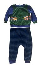 Baby Outfit Lot 2 Sets 12M Little Me Cat & Jack Train Quilted Jogger image 2
