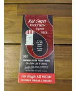 Vintage Throwing On The Potters Wheel Van Briggle Colorado Springs Brochure - $535.61 MXN