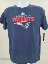Fanatics Mens Blue Super Bowl LIII Patriots NFL Pro Line T Shirt Size XLG - £14.53 GBP