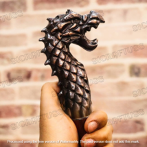 Walking Stick Dragon Handle Wooden Victorian Foldable Cane Collectible M... - $19.94+