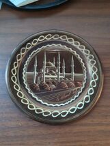 vintage 5.5&quot;  engraved copper plate wall hanging Hagia Sophia Museum signed - €12,76 EUR