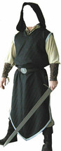 Black Medieval Viking Renaissance Clothing Tunic For Reenactment Theater - £51.60 GBP+