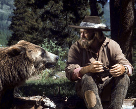 The Life and Times of Grizzly Adams Dan Haggerty with giant bear 16x20 C... - £55.74 GBP