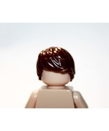 Minifigures Brown Long Bangs Male Hair For Toys - $2.05