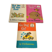 Cat in the Hat Book Club Lot 3 Go Dog Best Nest  Zoo Childrens Books HC 60s - £23.74 GBP