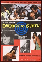 1966 Original Movie Poster Duello nel Mondo Ring Around the World Luigi Scattini - £47.24 GBP