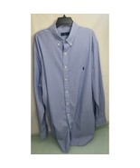Polo Ralph Lauren Men Shirt Long Sleeve Button Up Blue Stretch 2XLT Big ... - £31.53 GBP
