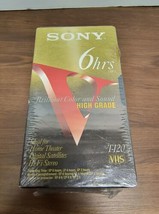 4 Sony T-120VHGF  Blank VHS VCR High Grade Video Tapes 6 Hrs New Sealed - £15.95 GBP