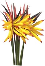 Medium Bird Of Paradise 23 Inch,Artificial Flowers Outdoor Uv Resistant, Yellow - $41.99