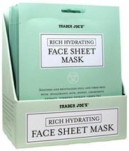 10-TRADER Joe&#39;s Rich Hydrating Face Sheet Masks Brand New - £11.93 GBP