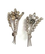 SET OF 2 VINTAGE BROOCHES SPRIGS DELICATE ANTIQUE JEWELRY DISCOLORED STO... - £11.98 GBP