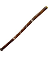 Hand-Fired Modern Didgeridoo With Beeswax Mouthpiece, Easy Player, And K... - $50.96