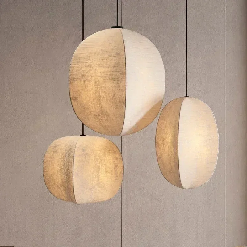 Minimalism Wabi Sabi Led Pendant Lights Nordic Dining Room Led Hanging L... - $190.51+