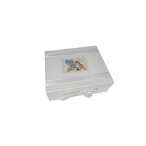 White Cotton Cards Safari Animals, Large Keepsake Box (WHITE)  - $63.00