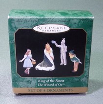 Hallmark 1997 King of the Forest Dorothy Wizard of Oz Miniature Ornament Set/4 - £21.98 GBP
