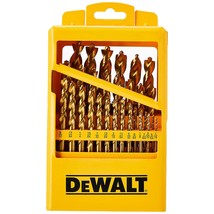DEWALT Titanium Nitride Coated Drill Bit Set with Pilot Point, 29-Piece (DW1369) - £86.50 GBP