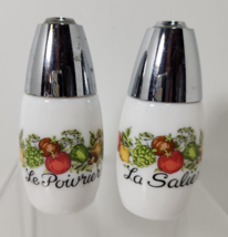 Vintage 1970s Gemco Spice of Life Salt &amp; Pepper Shakers CorningWare Corning Ware - £9.72 GBP