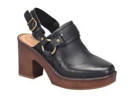 New Born Women&#39;s Hudson Slingback Platform Shoes Black Size 8 M US - $74.24