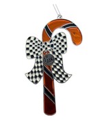 Midwest-CBK  Racing Candy Cane Enameled Metal Christmas Ornament Orange ... - $8.22