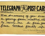 Telegraph Post Card 1900&#39;s One Cent Postcard  - $11.88