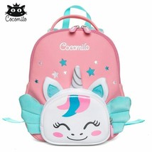 Cocomilo 3D Cartoon Unicorn Kids School Bag Kawaii Soft Pink Unicorn Cute Kinder - £18.17 GBP+