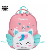 Cocomilo 3D Cartoon Unicorn Kids School Bag Kawaii Soft Pink Unicorn Cut... - £18.41 GBP+