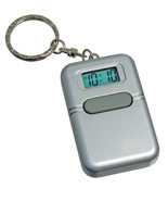 Talking Clock Key chain with Alarm and LCD Screen (Silver) - Pocket Size... - $29.65
