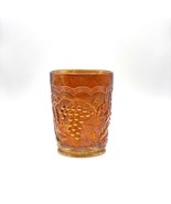 Vintage Carnival Imperial Glass iridescent water Glass marigold Grapes Cup - $55.13