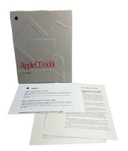 AppleCD 600i Apple Macintosh Mac Apple CD Manual User Guide Vintage 1995 - $9.98