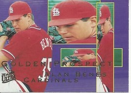 1995 Ultra Golden Prospects Alan Benes 2 Cardinals - $1.00