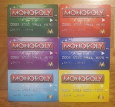 2011 Monopoly Electronic Banking Lot Of 6 Credit Card Part Only Replacement - £9.36 GBP