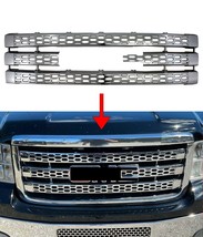 For 2011-2014 GMC Sierra 2500 3500 HD Chrome 1Piece Grille Grill Insert ... - $99.99