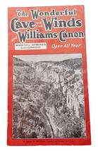 1930&#39;s 40&#39;s Cave of the Winds Williams Canon Manitou Springs Colorado Brochure - £5.63 GBP