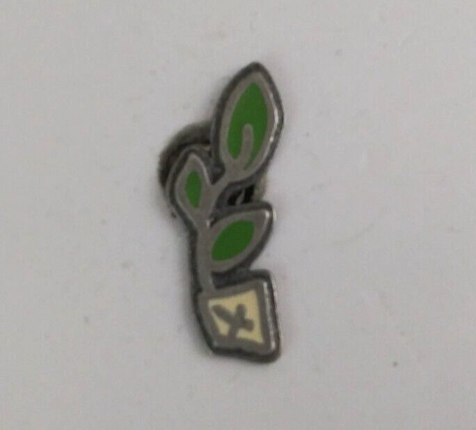 Vintage Seed Growing Plant Lapel Hat Pin - $7.43